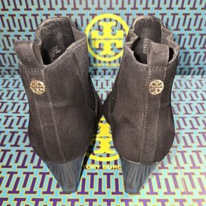 Tory Burch Black Gemma 65 MM Open Toe Bootie